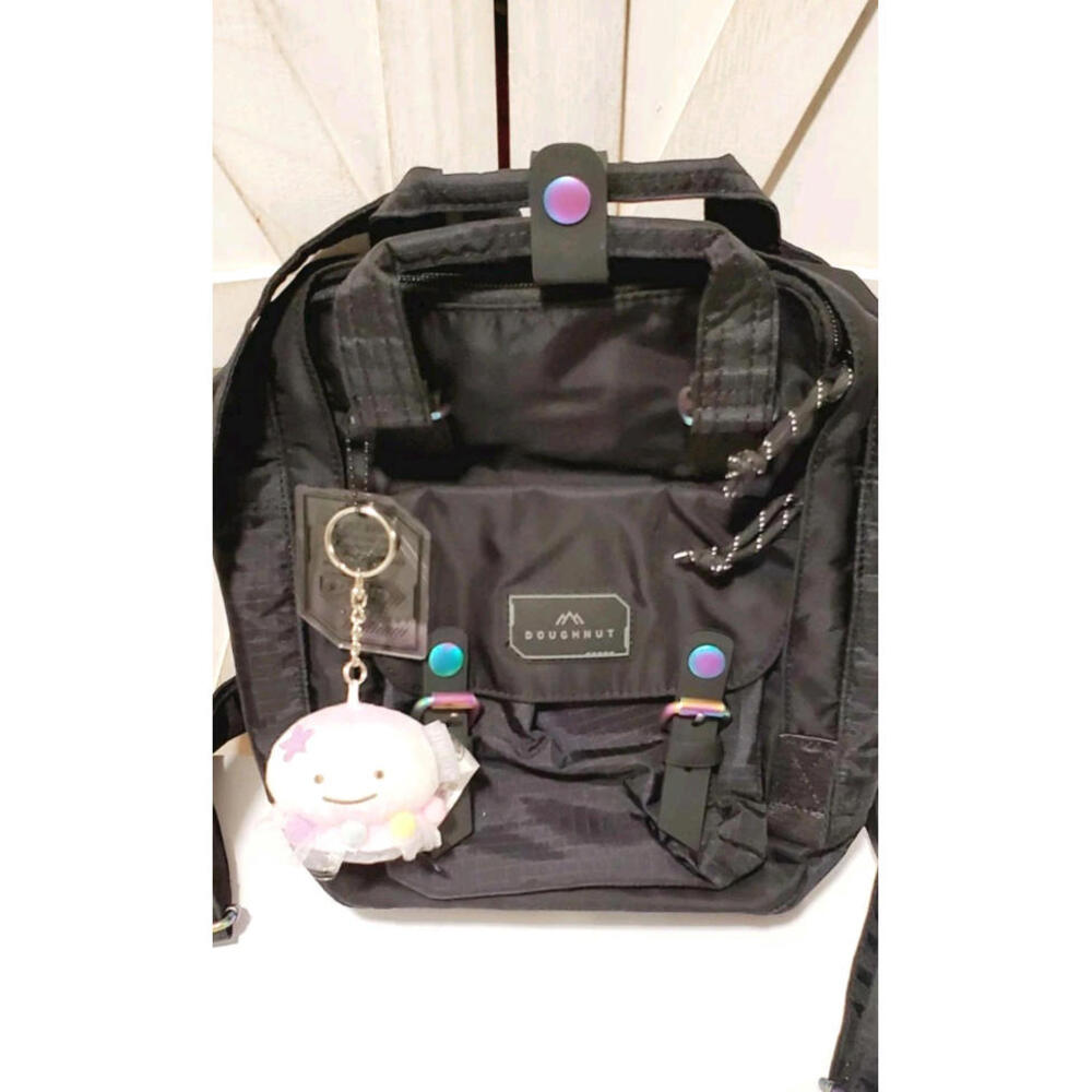 DOUGHNUT Macaroon Mini Series Gamescape Backpack Black Vegan - Picture 2 of 9